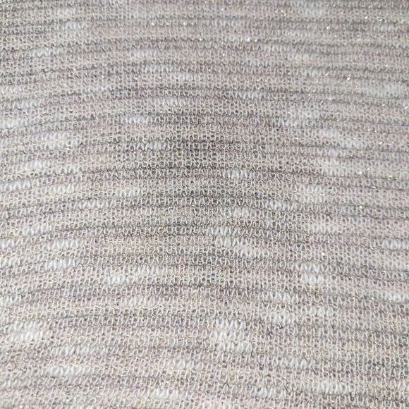 LUSH Size Small Beige Knit Long sleeve with Sheer Hem - Picture 6 of 7